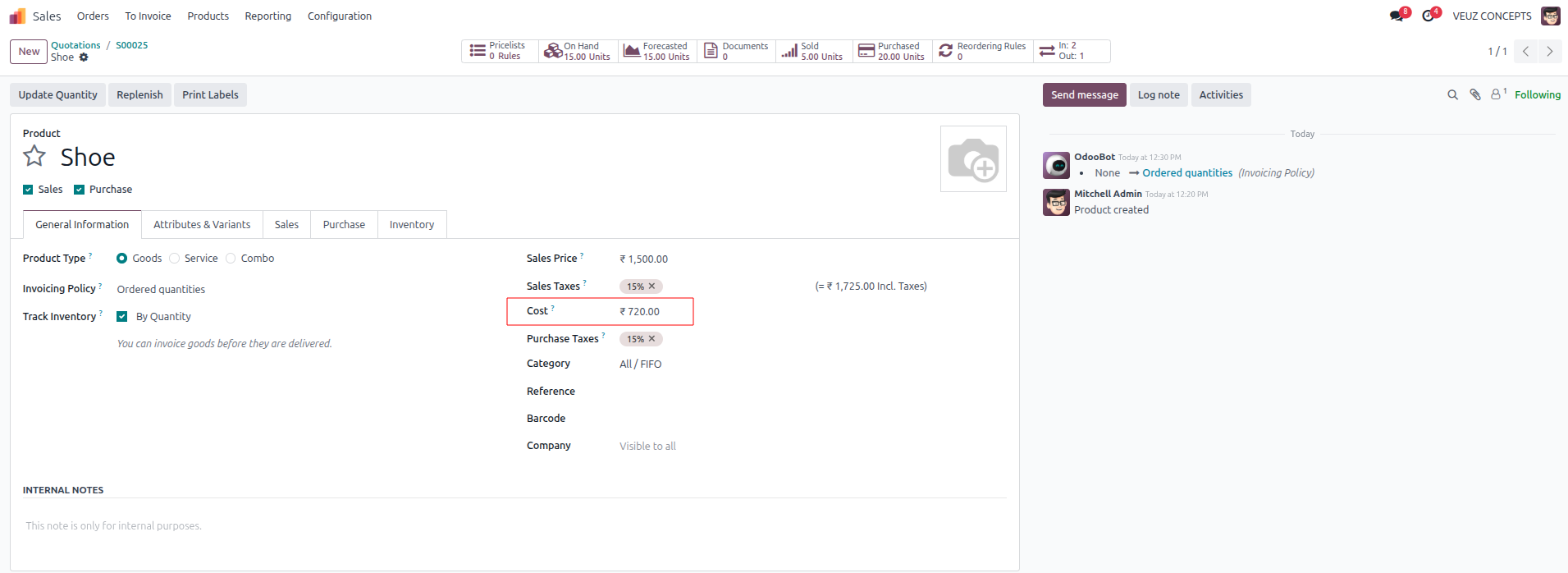 Odoo Software Image 17