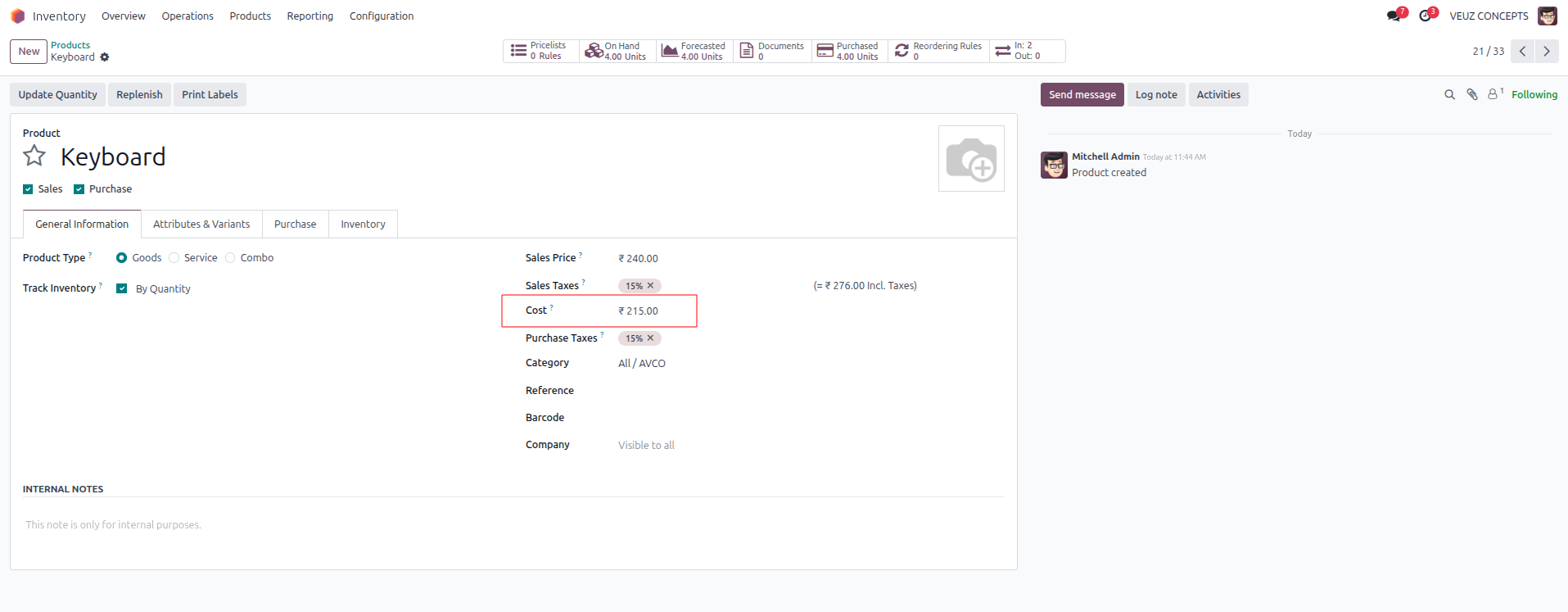 Odoo Software Image 12